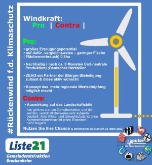 Windpark Heuchelberg - Pro & Contra